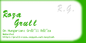 roza grull business card